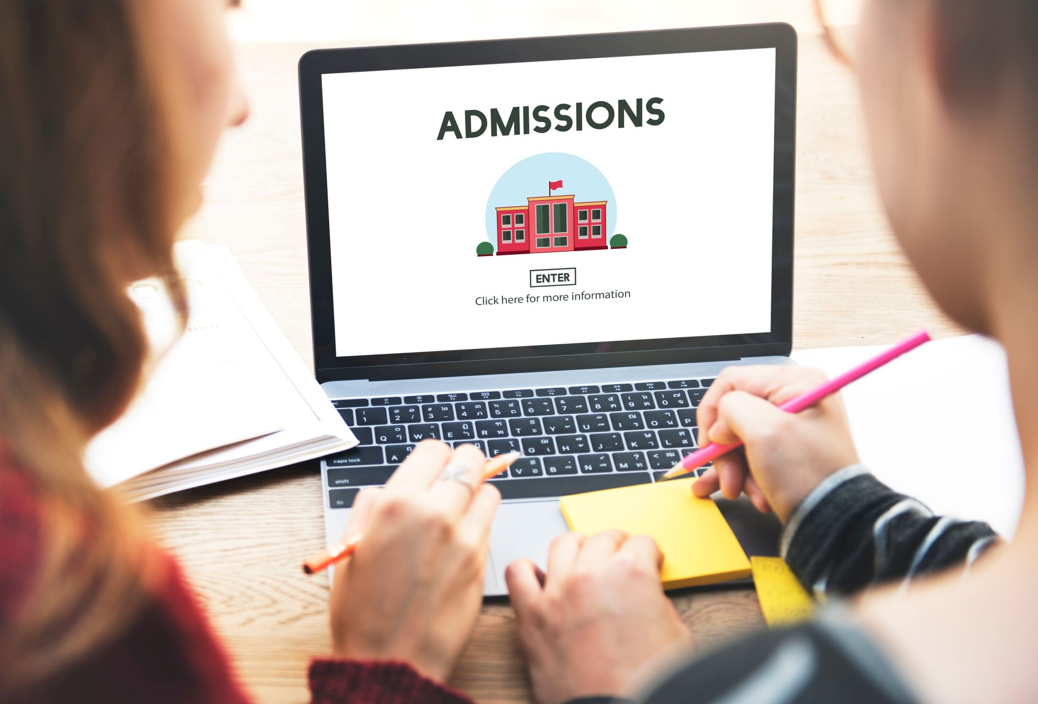 Admissions. More information