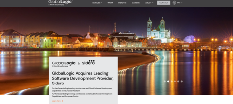 GlobalLogic website screenshot