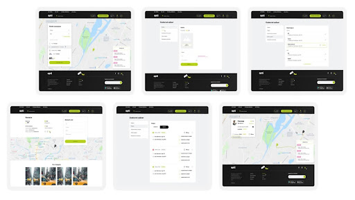 Opti Web-Version — Benutzerkonto mit Karte, Profil, Bestellungen und Fahrthistorie